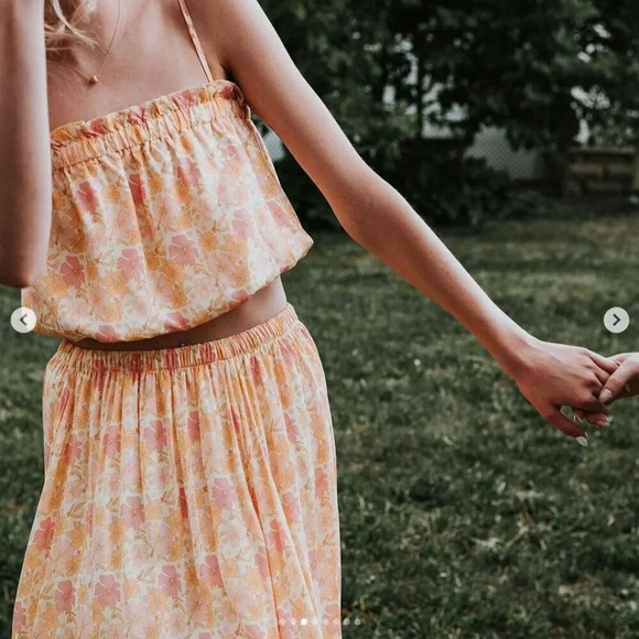 Jackson Rowe Swale Skirt And Top Set NWT Vintage Poppy Floral Size Large - Picture 3 of 13